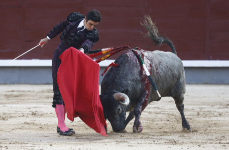 MIGUEL ANGEL PERERA ,EMILIO DE JUSTO Y GINES MARIN TOREAN EN LA FERIA DE SAN ISIDRO EN LAS VENTAS