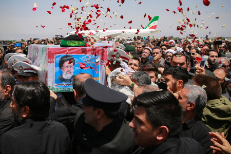 FUNERAL MULTITUDINARIO DEL PRESIDENTE DE IRAN EBRAHIM RAISI