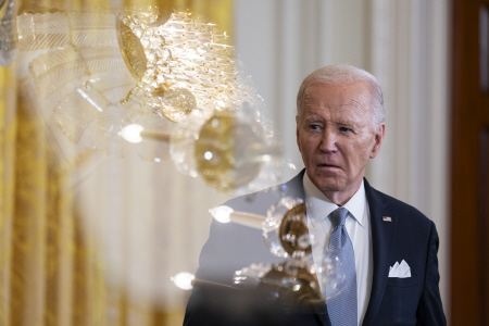 JOE BIDEN Y WILLIAM RUTO EN UNA RUEDA DE PRENSA DURANTE UNA VISITA DE ESTADO EN LA SALA ESTE DE LA CASA BLANCA