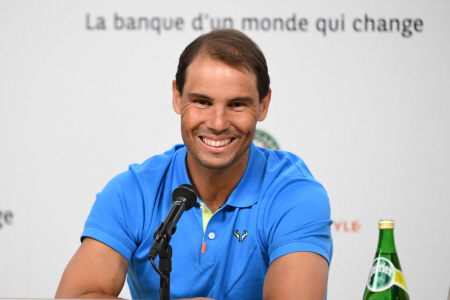 RAFA NADAL OFRECE RUEDA DE PRENSA ANTES DE DISPUTAR SU PRIMER PARTIDO EN ROLLAND GARROS