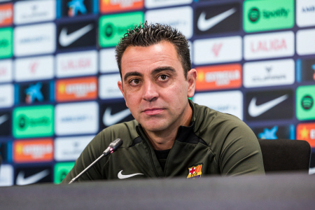 XAVI HERNANDEZ OFRECE RUEDA DE PRENSA TRAS ANUNCIARSE QUE YA NO SERA ENTRENADOR DEL BARCELONA LA PROXIMA TEMPORADA