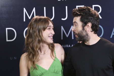 JAVIER REY Y ALMUDENA AMOR PRESENTAN ''LA MUJER DORMIDA'' EN MADRID