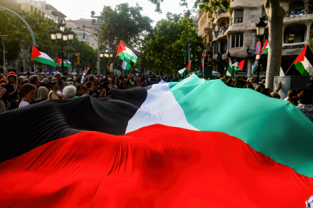 MANIFESTACION POR PALESTINA EN BARCELONA