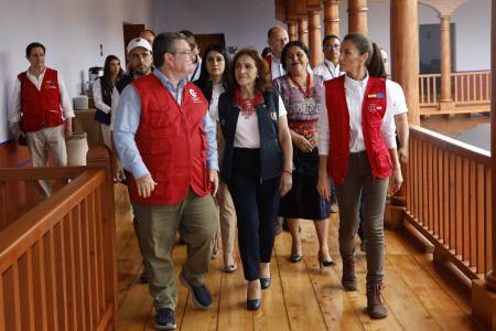 LA REINA LETIZIA MANTIENE ENCUENTRO CON REPRESENTANTES DE COOPERACIÓN ESPAÑOLA EN GUATEMALA